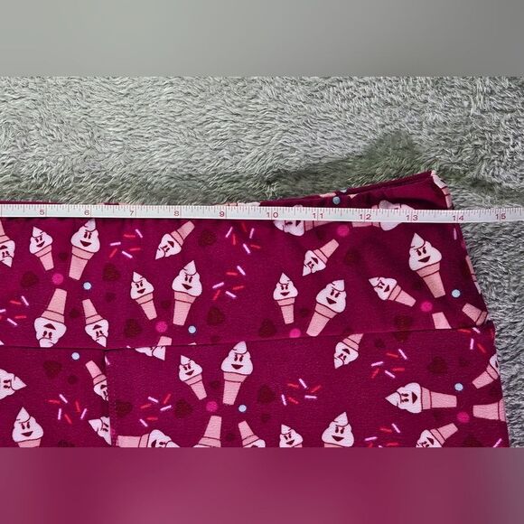 LulaRoe Womens Tall & Curvy Pink with Icecream Cones Leggings. - Picture 7 of 8